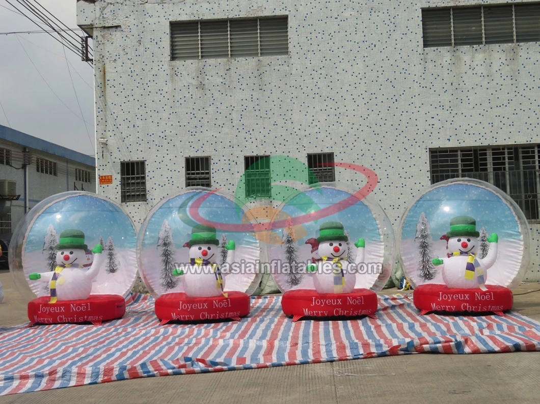 Customized Giant Inflatable Snow Globe for Advertising/ Holiday