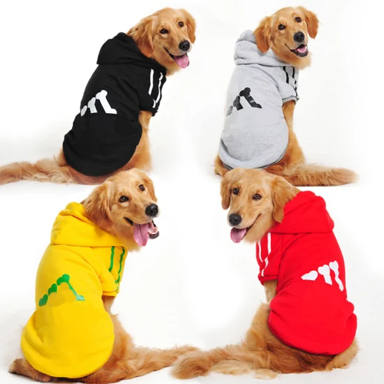 Pequeño perro grande Golden Retriever polar sudaderas con capucha ropa accesorios para mascotas