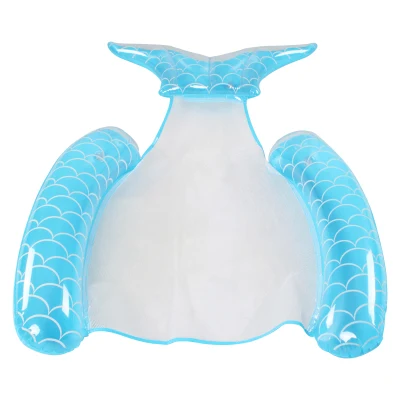 Flotador inflable de la silla de la piscina de la hamaca de la sirena azul